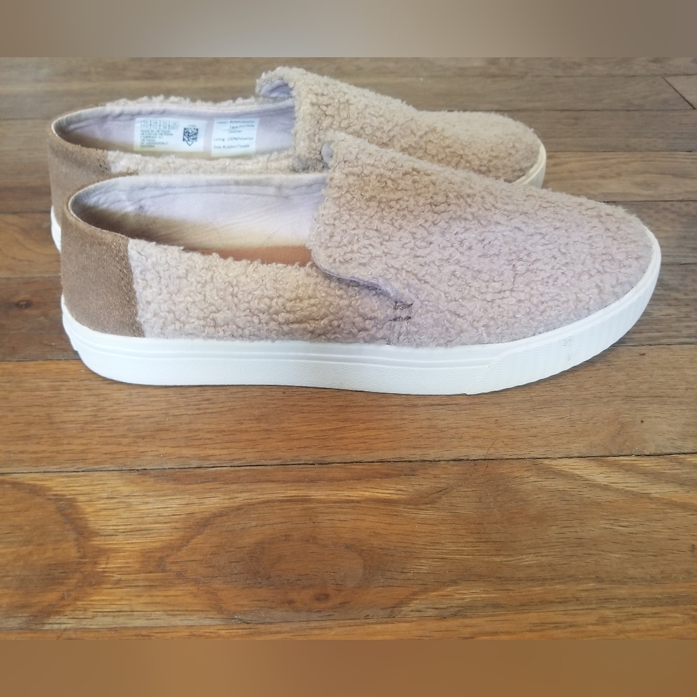 Toms Faux Sherpa Sneakers Blush Sunset 7.5 - Picture 5 of 9